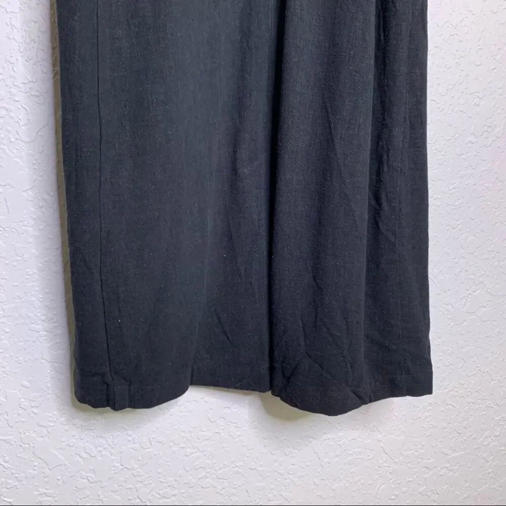 Rachel Pally black linen blend duster jacket size Small